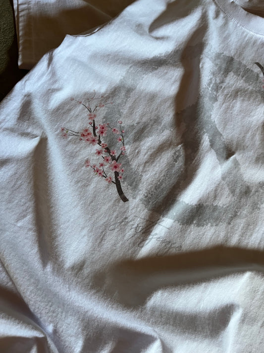 White “Sakura” Tee
